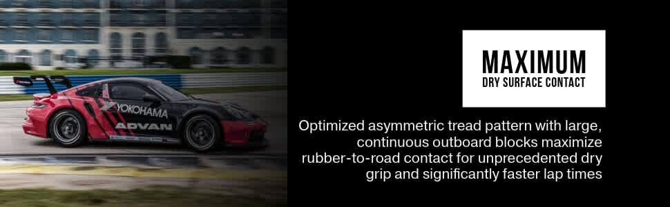 Yokohama Advan Neova AD09 tires Maximum dry surface contact