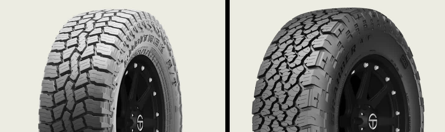 Falken Rubitrek A/T vs General Grabber A/TX tires