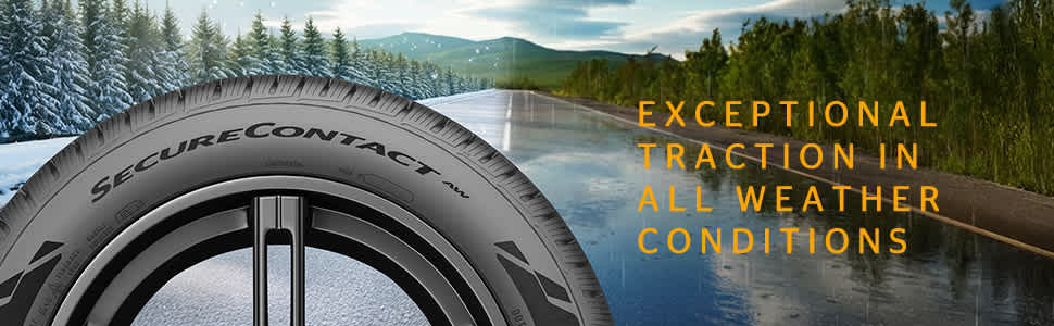 Continental SecureContact AW tires exceptional traction in all weather conditions