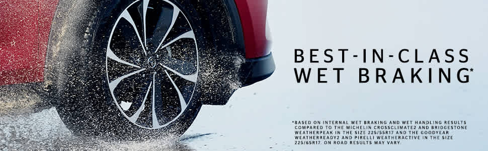 Continental SecureContact AW tires best-in-class wet braking