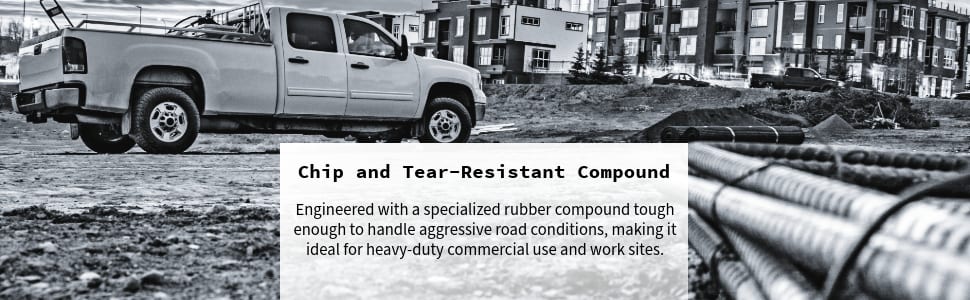 Firestone Transforce AT2 tires Chip and tear-resistant compound