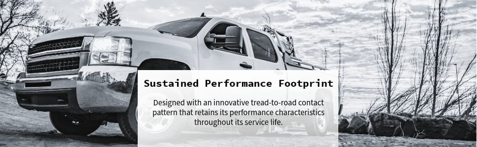 Firestone Transforce AT2 tires Sustained performance footprint