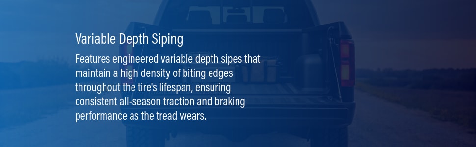 Celimo Prevail A/T tires Variable depth siping