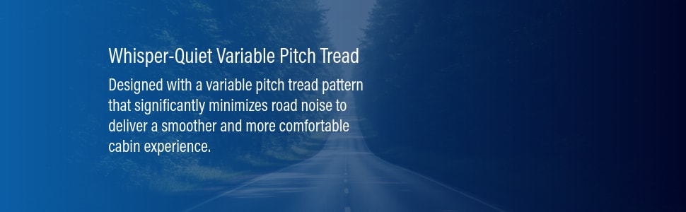 Celimo Prevail H/T tires Whisper-Quiet Variable Pitch Tread