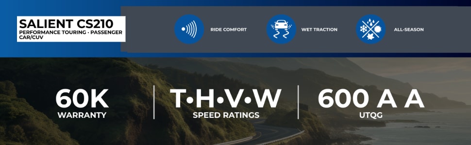 Celimo Salient CS210 tires footer