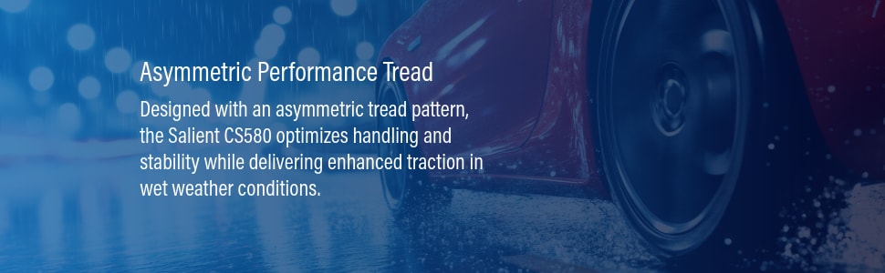 Celimo Salient CS580 tires Asymmetric performance tread