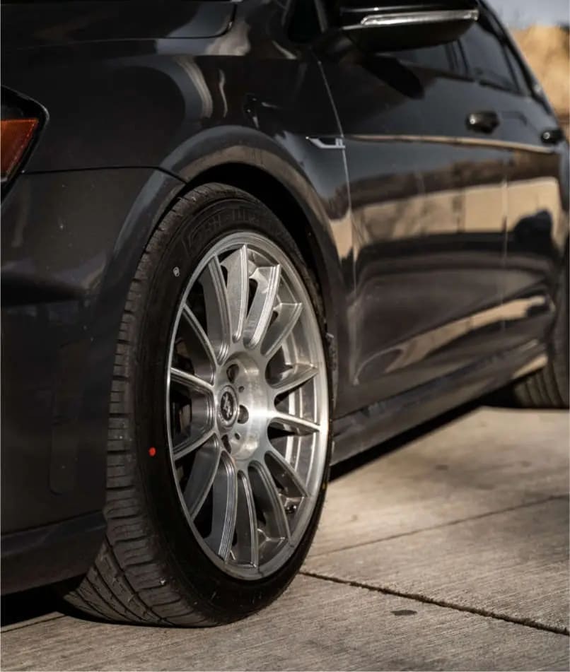 Kosic tires on a vehicle