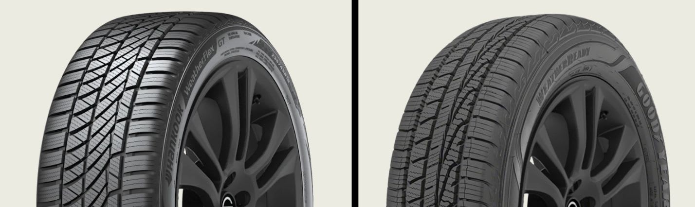 Hankook Weatherflex GT vs Goodyear Assurance WeatherReady tires