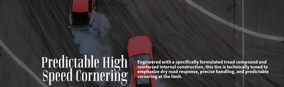 Nitto NT05 tires Predictable high-speed cornering