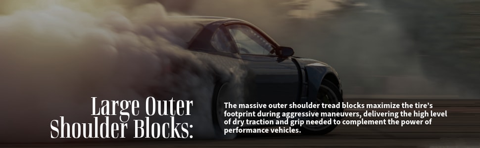 Nitto NT05 tires Large outer shoulder blocks