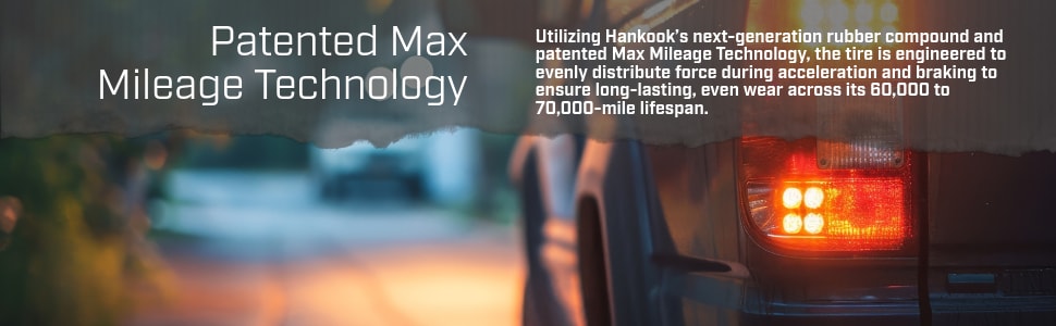 Hankook Dynapro AT2 Xtreme (RF12) tires Patented max mileage technology