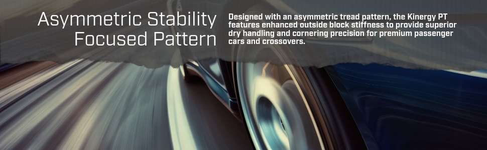 Hankook Kinergy PT (H737) tires Asymmetric stability focused pattern
