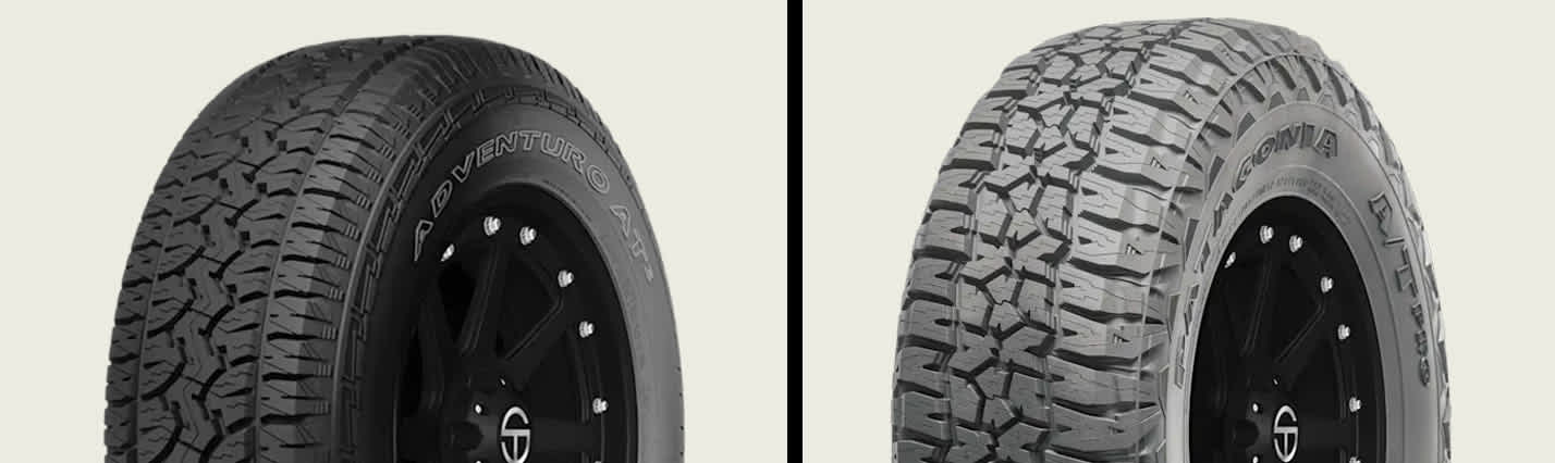 GT Radial Adventuro AT3 vs Milestar Patagonia A/T Pro tires