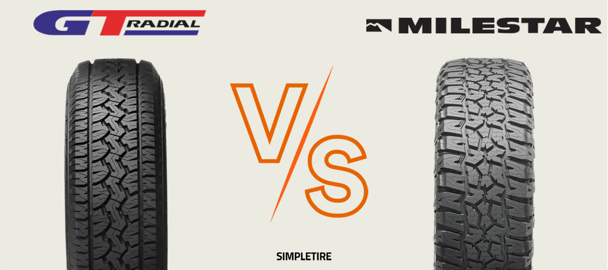 GT Radial Adventuro AT3 vs Milestar Patagonia A/T Pro tires
