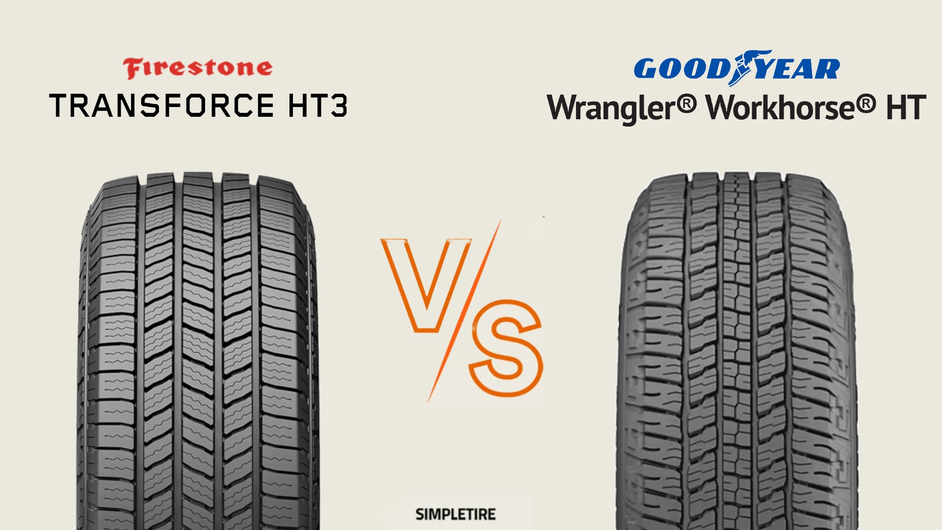 Firestone Transforce HT3 vs Goodyear Wrangler Workhorse HT tires
