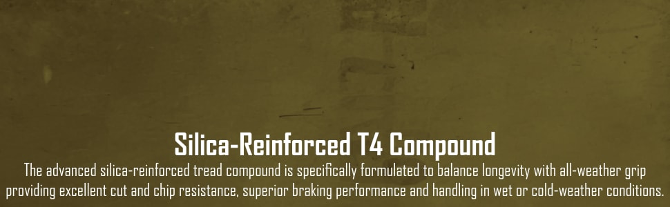 Mickey Thompson Baja Boss M/T tires Silica-Reinforced T4 Compound