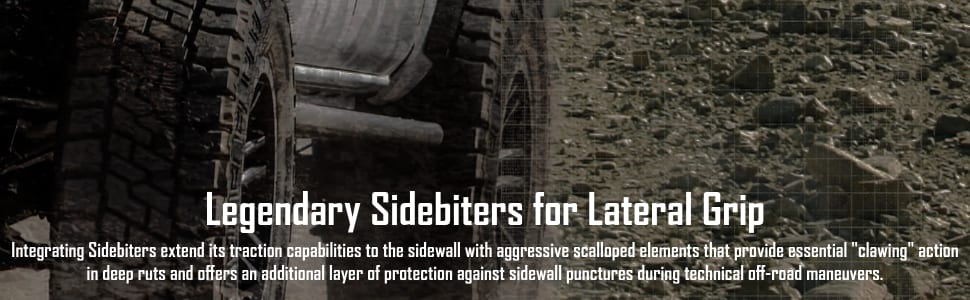 Mickey Thompson Baja Legend EXP tires Legendary Sidebites for Lateral Grip