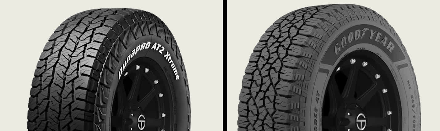 Hankook Dynapro AT2 Xtreme (RF12) vs Goodyear Wrangler Workhorse AT tires