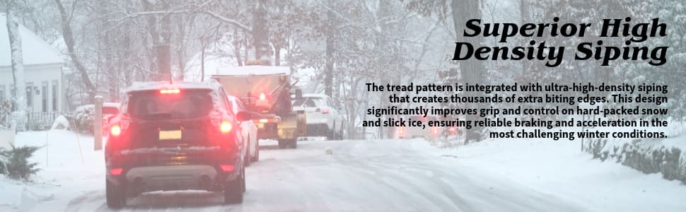 Bridgestone Blizzak 6 tires Superior High Density Siping