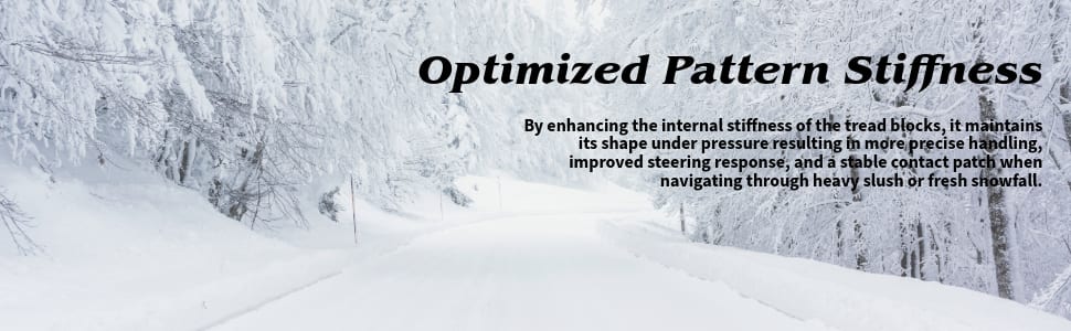 Bridgestone Blizzak 6 tires Optimized Pattern Stiffness