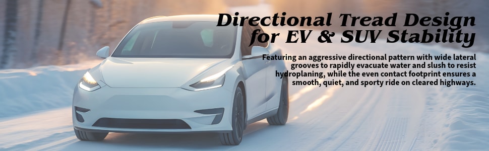 Bridgestone Blizzak 6 tires Directional Tread Design for EV & SUV Stability
