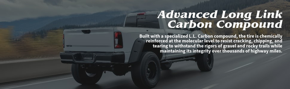 Bridgestone Dueler A/T Revo 3 tires Advanced Long Link Carbon Compound