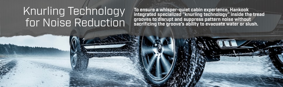 Hankook Dynapro HPX RA43 tires Knurling Technology for Noise Reduction