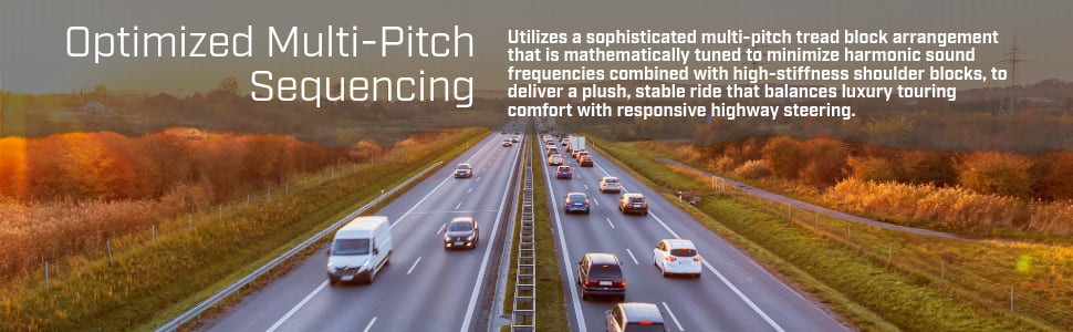 Hankook Dynapro HPX RA43 tires Optimized Multi-Pitch Sequencing