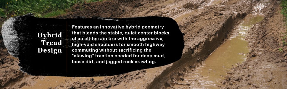 Kumho Road Venture RT51 tires Hybrid tread design