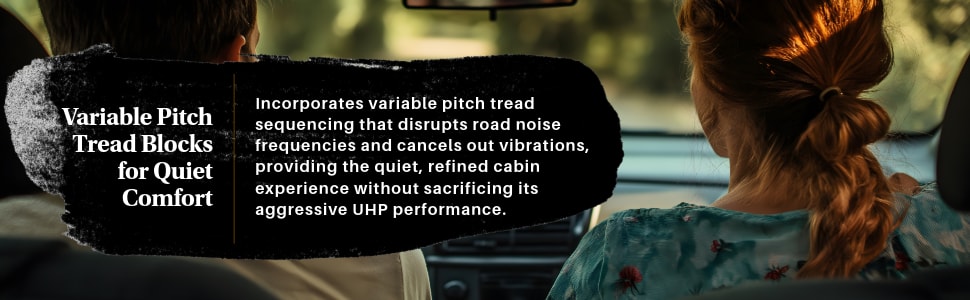 Kumho Ecsta PA51 tires Variable pitch tread blocks for quiet comfort