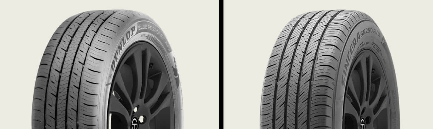 Dunlop Blue Response A/S vs Falken Sincera SN250 A/S tires