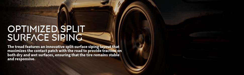 Nexen N'Fera SU1 tires Optimized split surface siping
