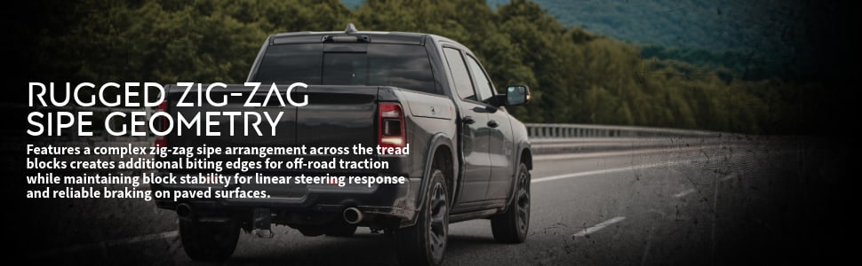 Nexen Roadian AT Pro RA8 tires Rugged Zig-Zag Sipe Geometry