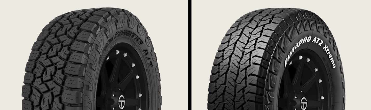 Toyo Open Country A/T III vs Hankook Dynapro AT2 Xtreme (RF12) tires