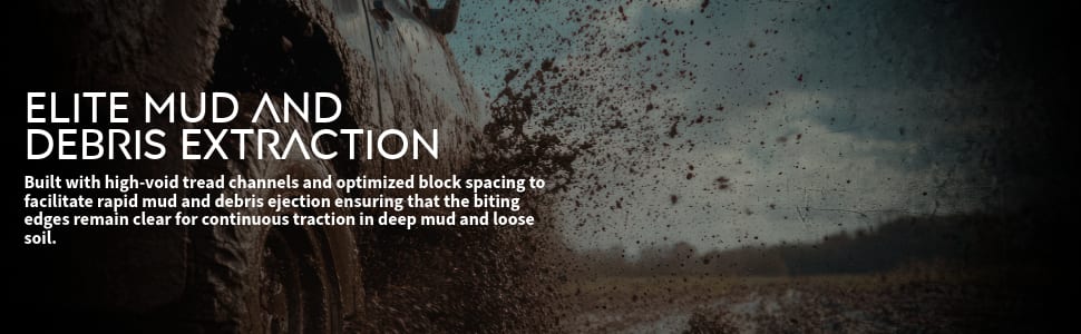 Nexen Roadian MTX tires Elite Mud and Debris Extraction