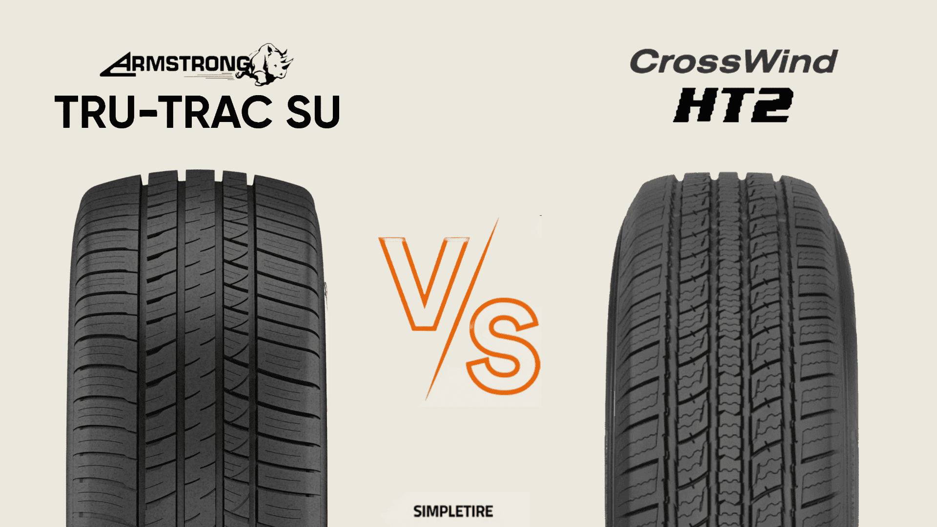 Armstrong Tru-Trac SU vs Crosswind HT2 tires