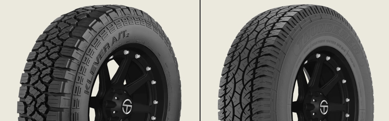 Kenda Klever A/T2 KR628 vs Thunderer Ranger A/T R404 tires
