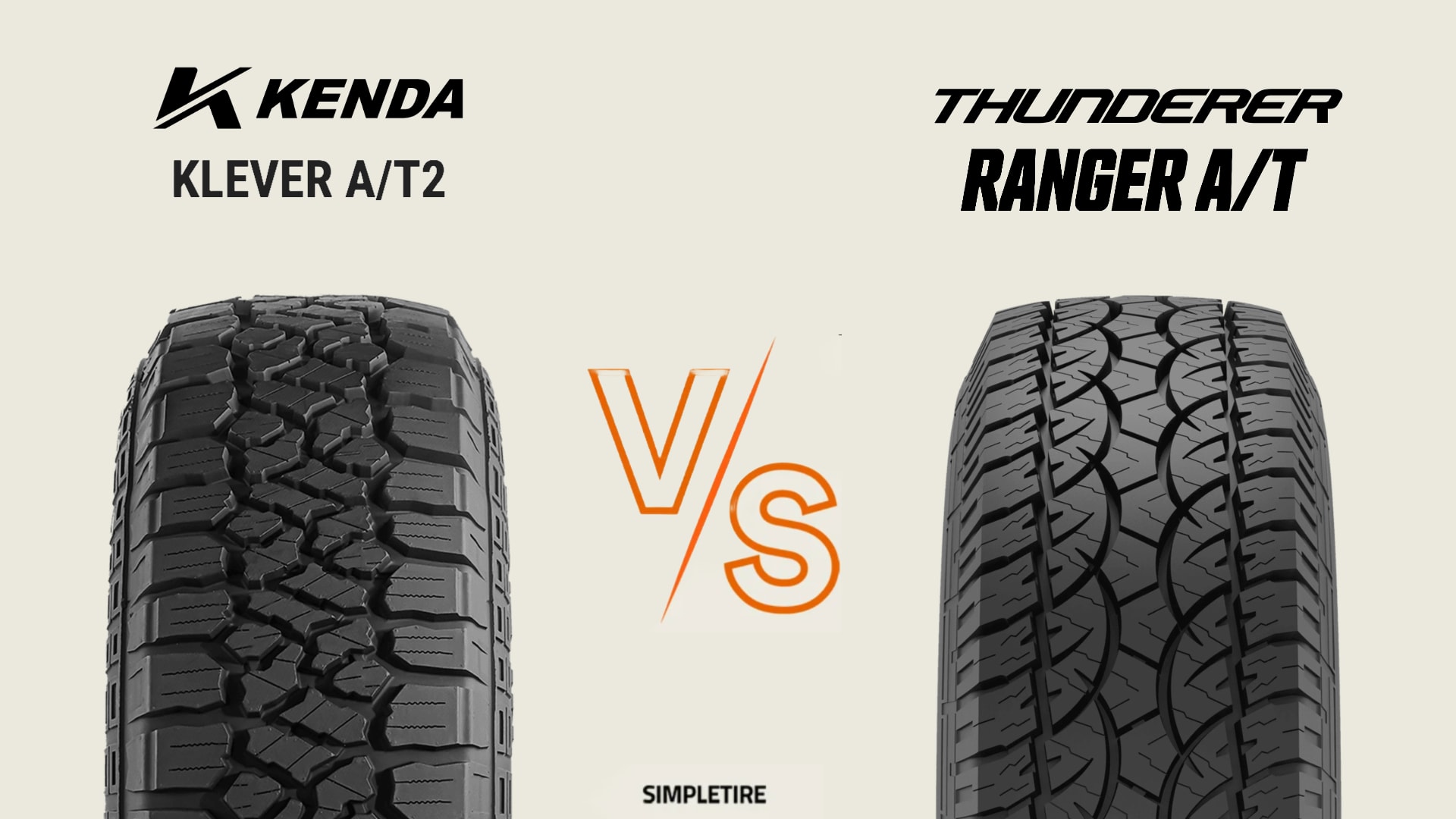 Kenda Klever A/T2 KR628 vs Thunderer Ranger A/T R404 tires
