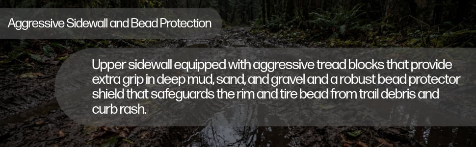 Kenda Klever R/T (KR601) tires Aggressive sidewall and bead protection