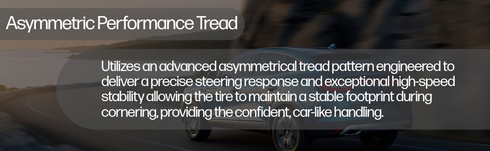 Kenda Klever S/T (KR52) tires Asymmetric performance tread