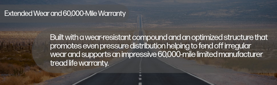 Kenda Klever S/T (KR52) tires Extended wear and 60,000 mile warranty