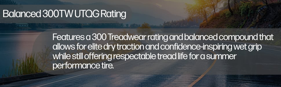 Kenda Vezda UHP Max Summer (KR20A) tires Balanced 300TW UTQG Rating