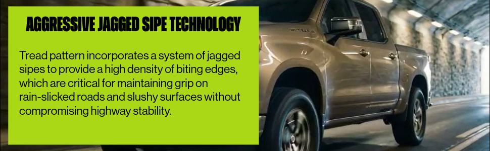 Atturo Trail Blade A/T tires Aggressive Jagged Sipe Technology