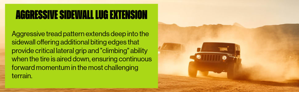 Atturo Trail Blade M/T tires Aggressive Sidewall Lug Extension