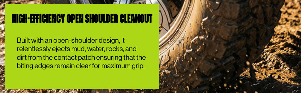 Atturo Trail Blade M/T tires High-Efficiency Open Shoulder Cleanout