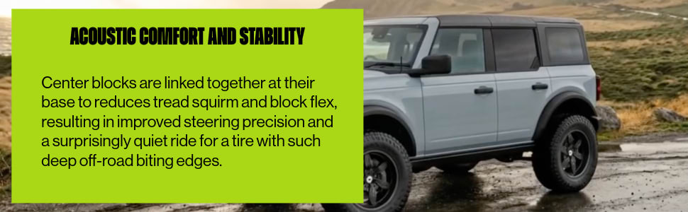 Atturo Trail Blade X/T tires Acoustin comfort and stability