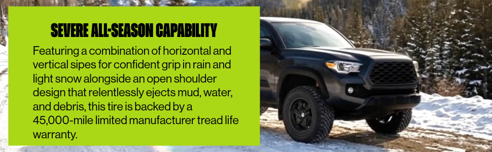 Atturo Trail Blade X/T tires Severe All-Season Capability