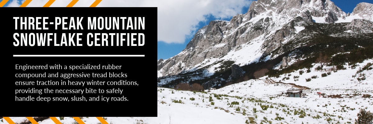 Milestar Patagonia X/T tires Three-Peak Mountain Snowflake certified
