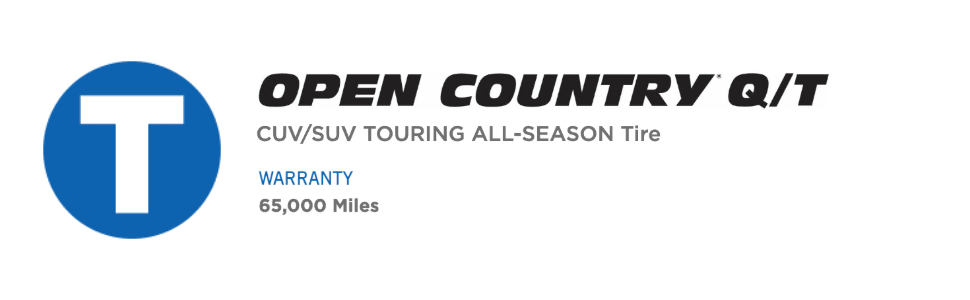 Toyo Open Country Q/T tires CUV/SUV Touring All-Season Tire