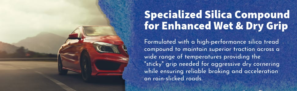 Toyo Proxes Sport A/S tires Specialized Silica Compound for Enhanced Wet & Dry Grip